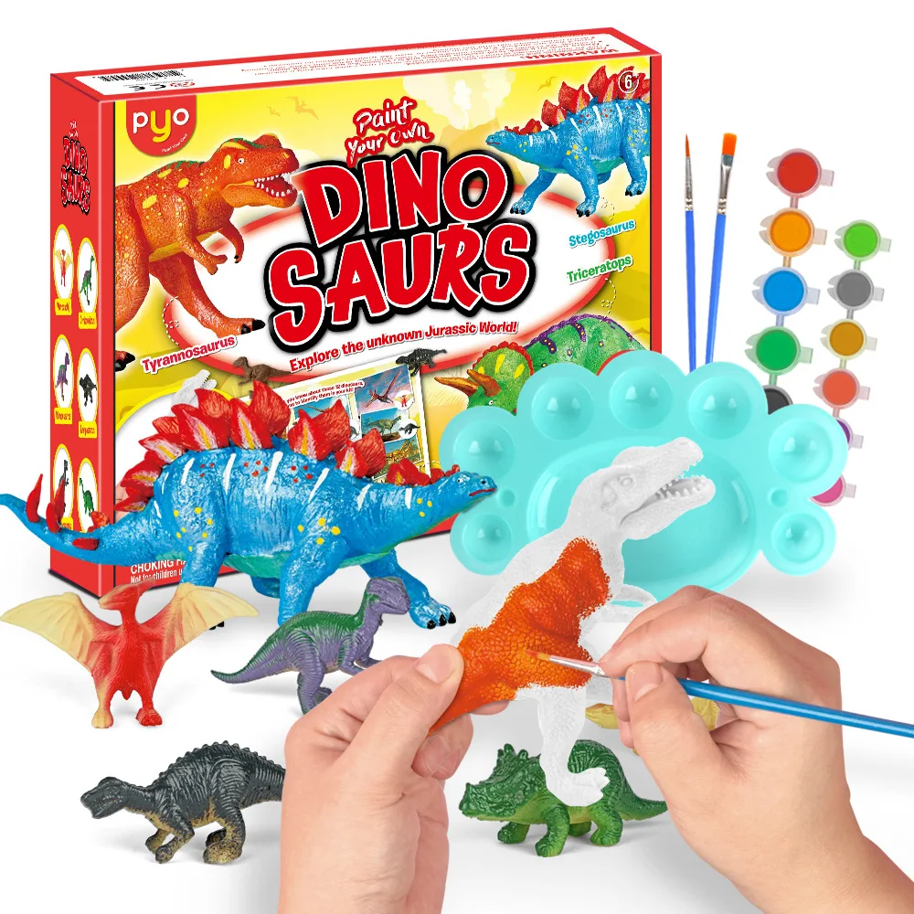 DIY kids mould painting paint learn dinosaurs insects marine animals wild animals fairy unicorn Educational puzzl toy set