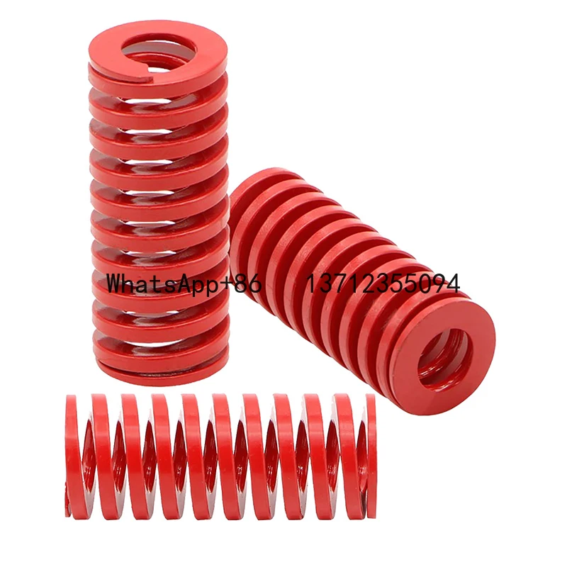 

Creamily 1PCS Red Medium Load Die Mold Spring Alloy Steel Compression Springs For Pedal OD=10-10mm ID=10-10mm L=110-100mm