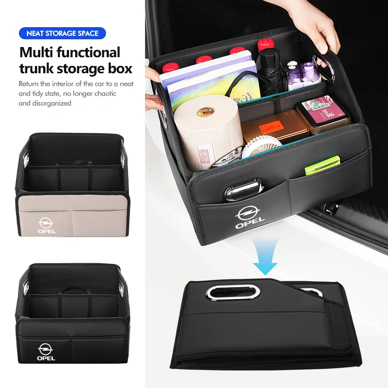 

Car Trunk Storage Box Portable Foldable Multiuse Organizer For Opel Insignia Corsa Zafira Mokka Grandland Antara Ampera
