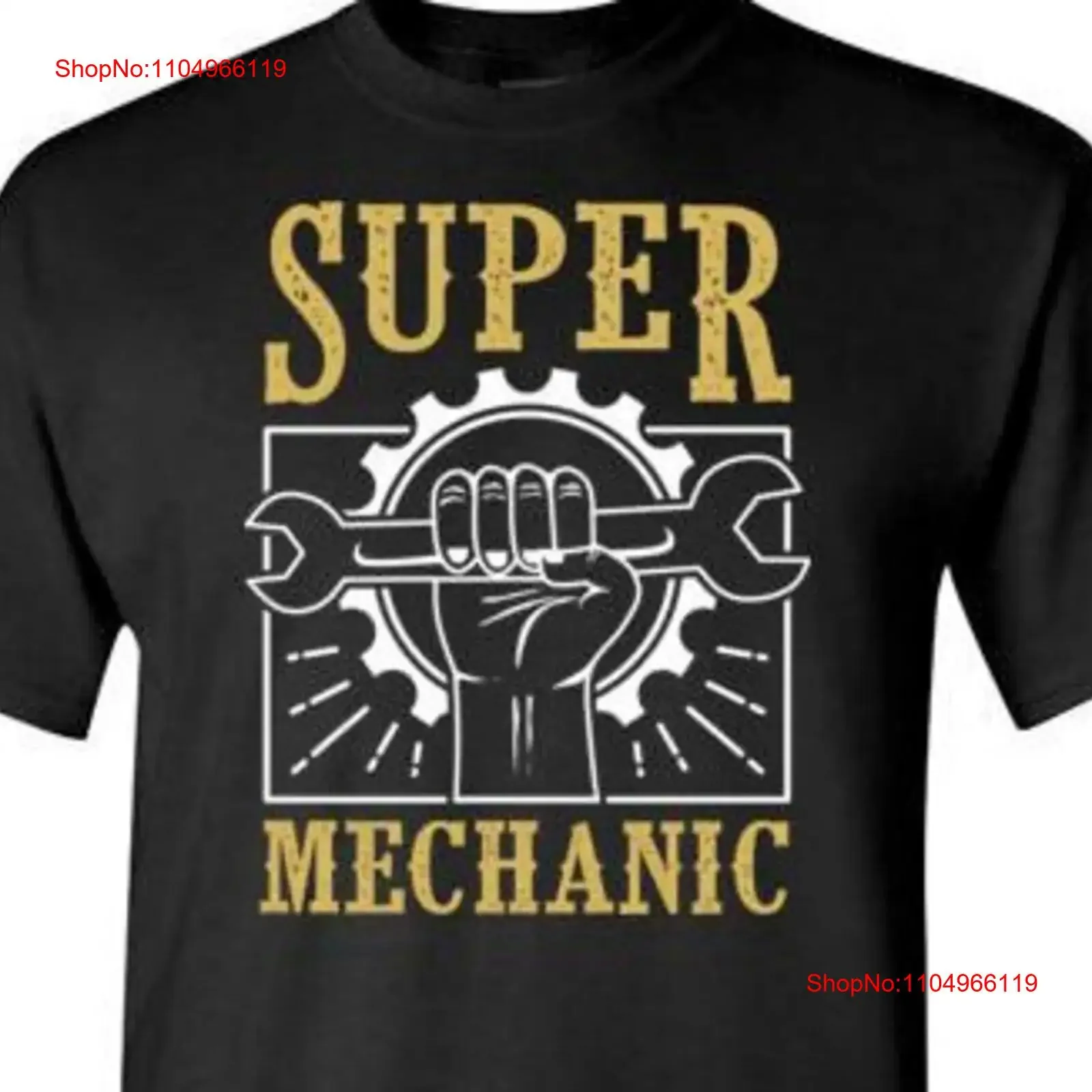 

Мужская футболка Super Mechanic Dad Grandpa Ideas, рождественская винтажная стираная модная футболка с рисунком, удобная, универсальная, повседневная, унисекс