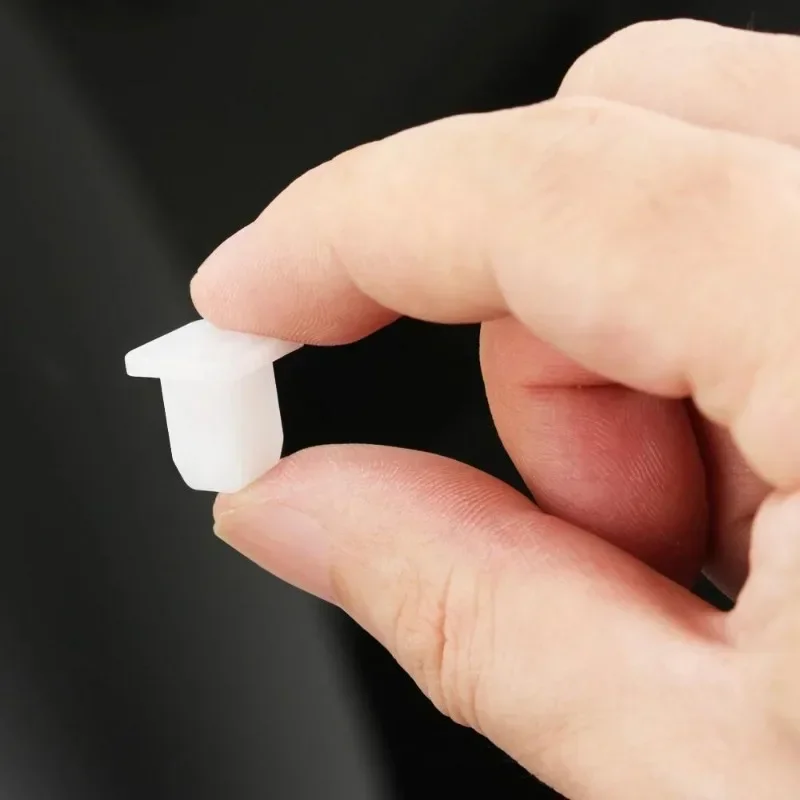 20/50/200pcs Car White Square Fasteners, Car Bumper Rivet Retainer Clips, Car Door Embellishment Panel Clips