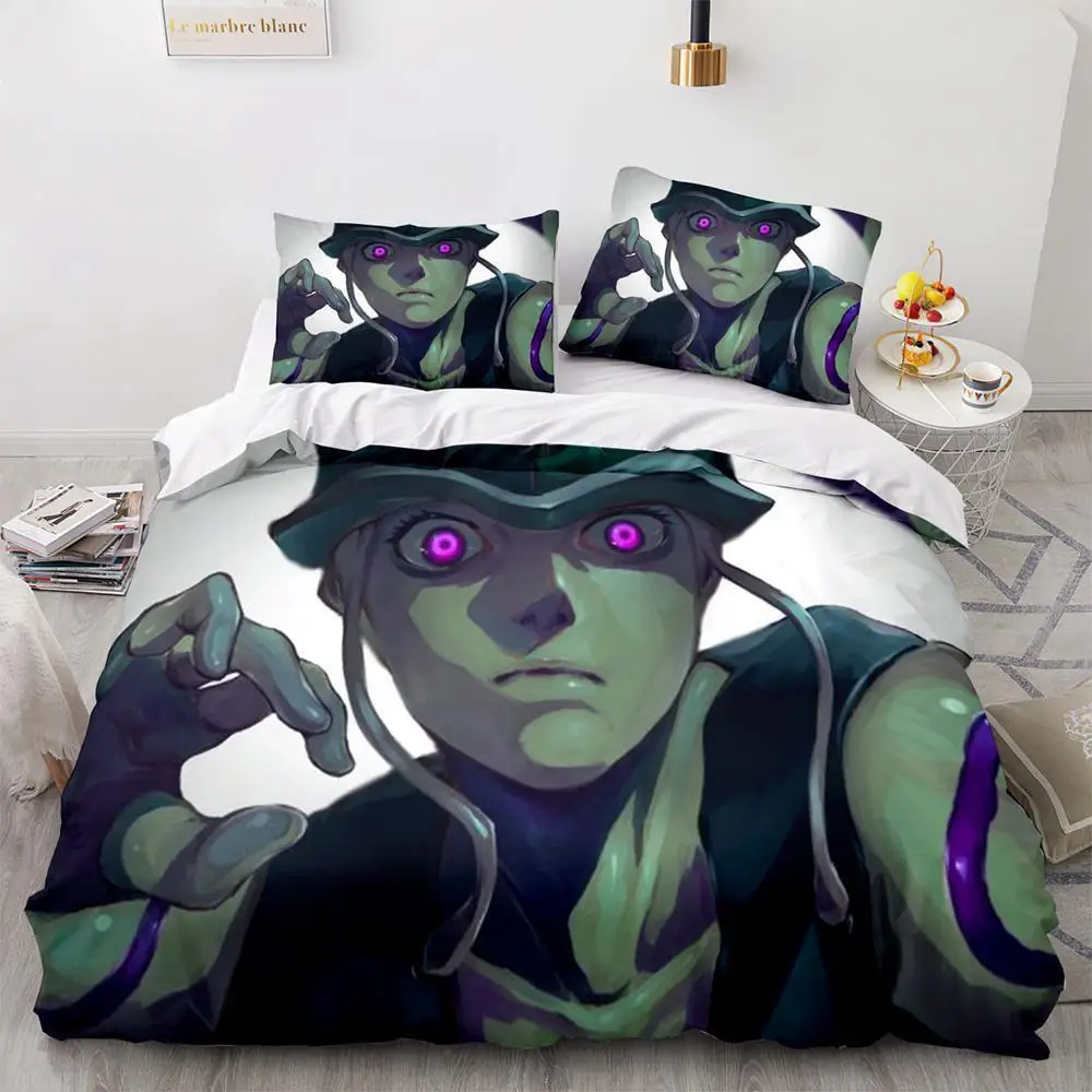 New Fashion HUNTER×HUNTER Bedding Set Single Twin Full Queen King Size Bed Set Adult Kid Bedroom Duvet Cover Sets 3D Print Anime
