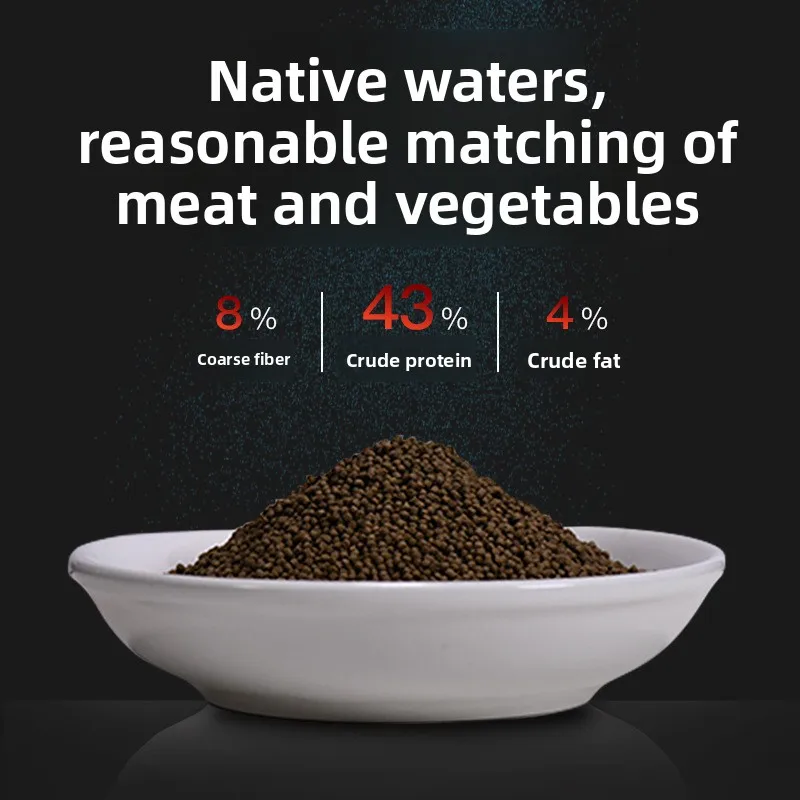 JIYIN Original Habitat Cichlid Food - Bio-Mimetic Sinking Pellets for African Cichlids, Enhances Color & Digestion