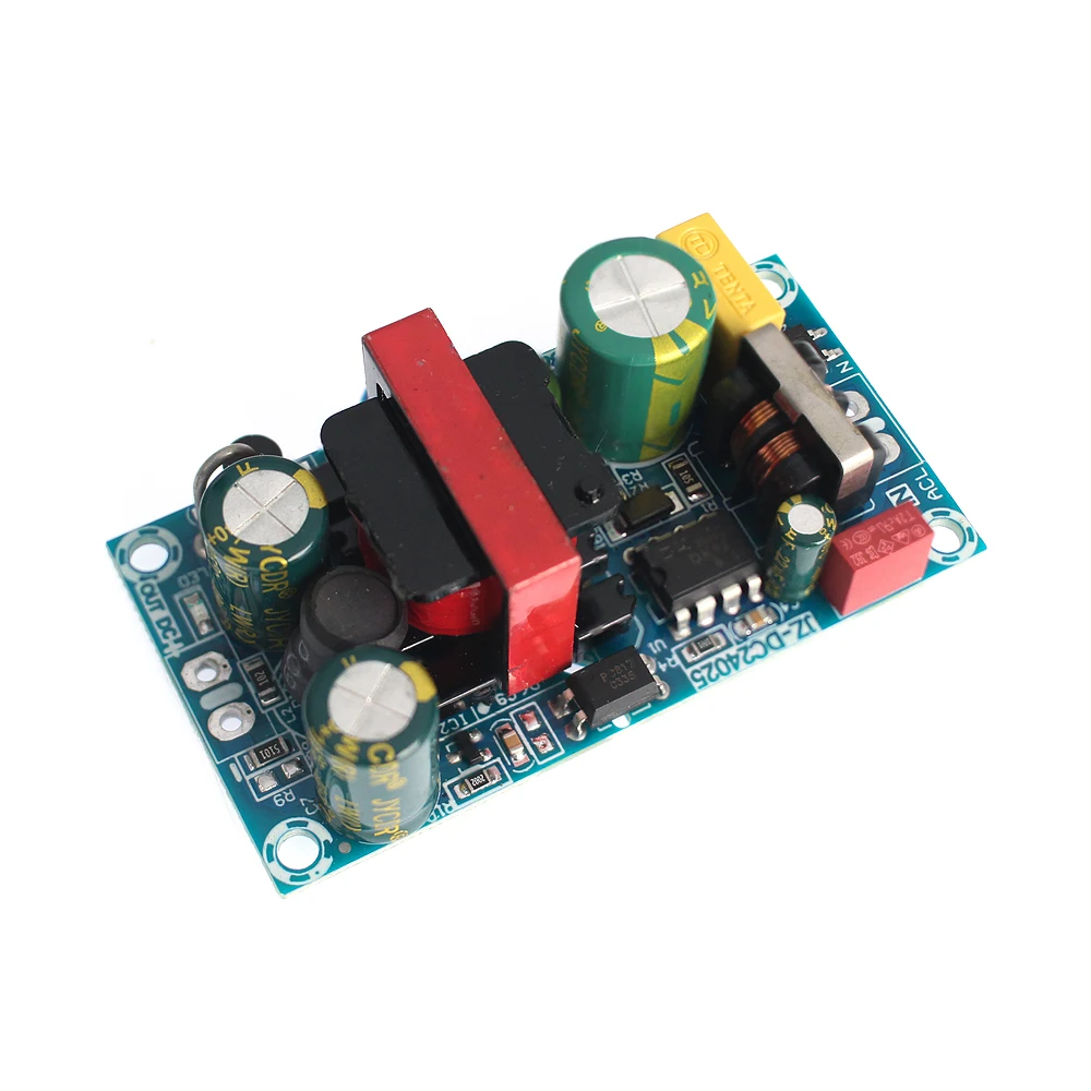 AC-DC 12V2A 24W Switching Power Supply Module Bare Circuit 100-265V to 12V 2A Board for Replace/Repair 24V1A