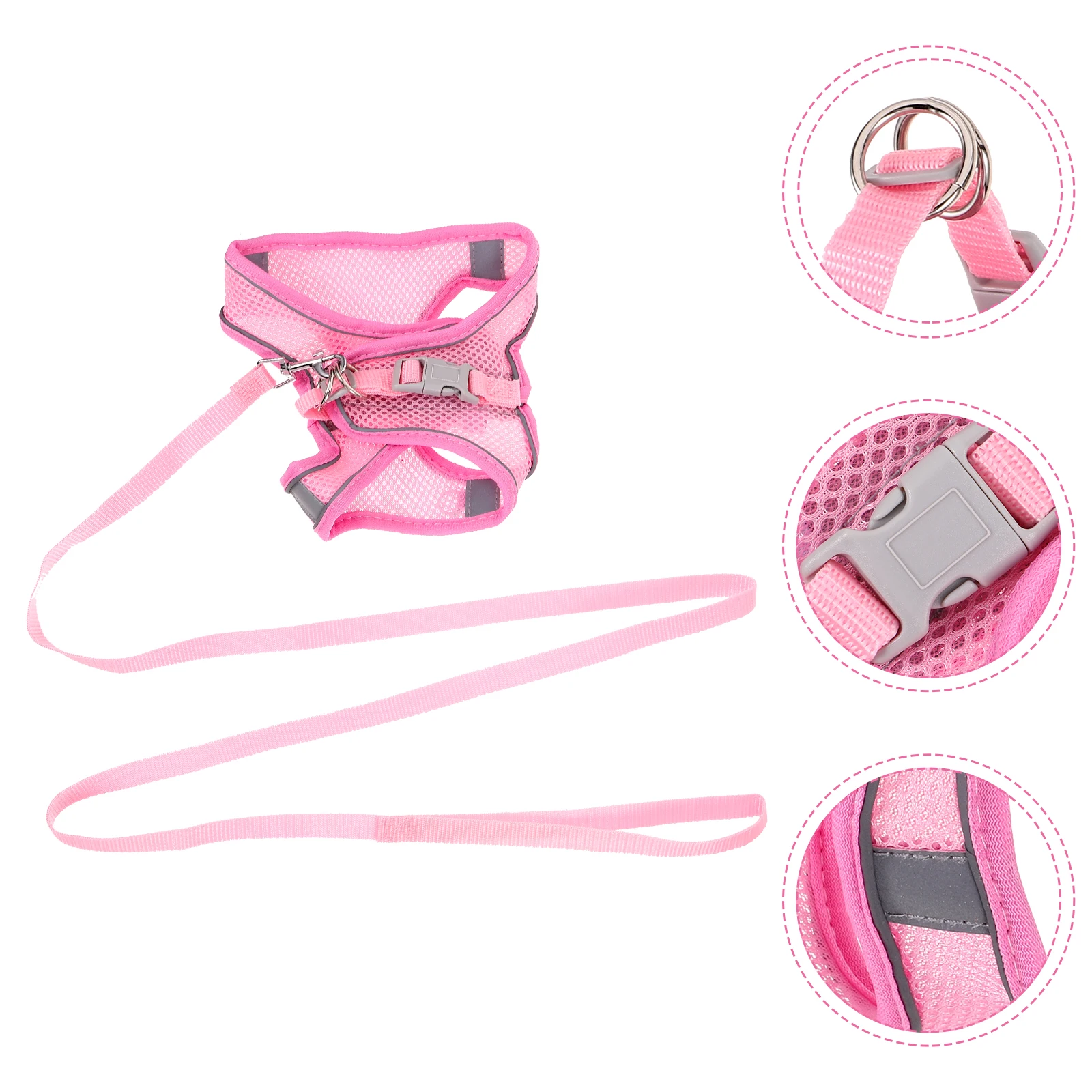 

Pet Reflective Strap Dogs Harness for Small Training Puppy Breathable Large Little Polyester