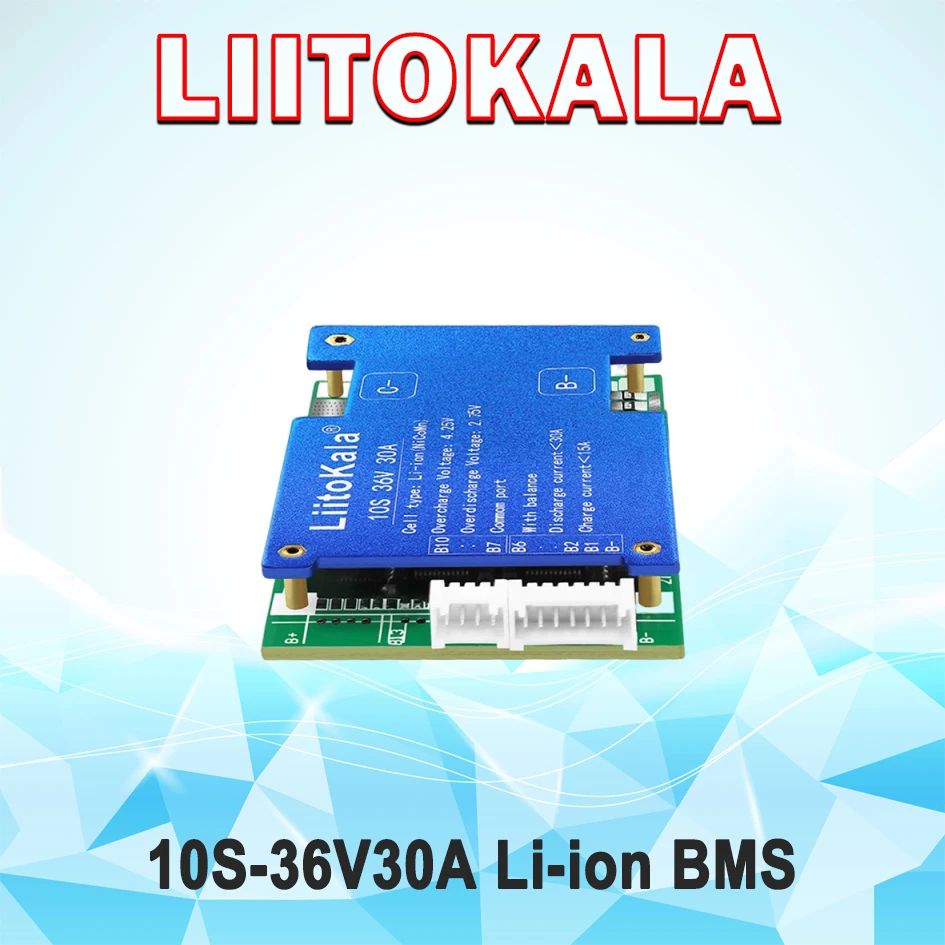 LiitoKala 10S-36V30A-BMS لوحة حماية بطارية ليثيوم أيون