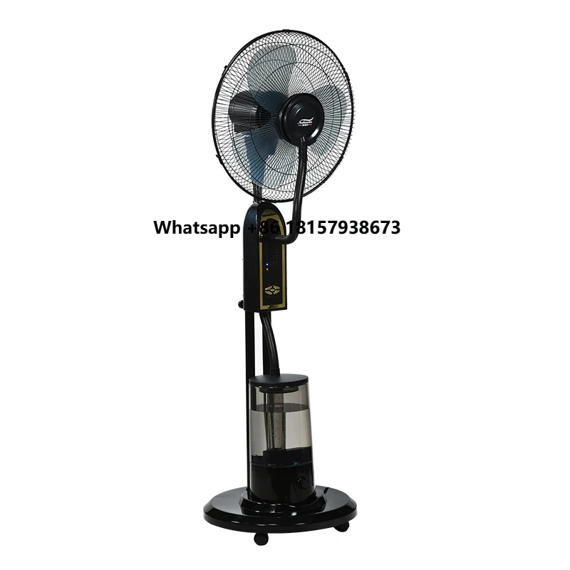 

16-inch Ice Indoor Vertical Spray Cooling Room Humidifier Water Mist Standing Fan Electric Floor Co with Water Mist