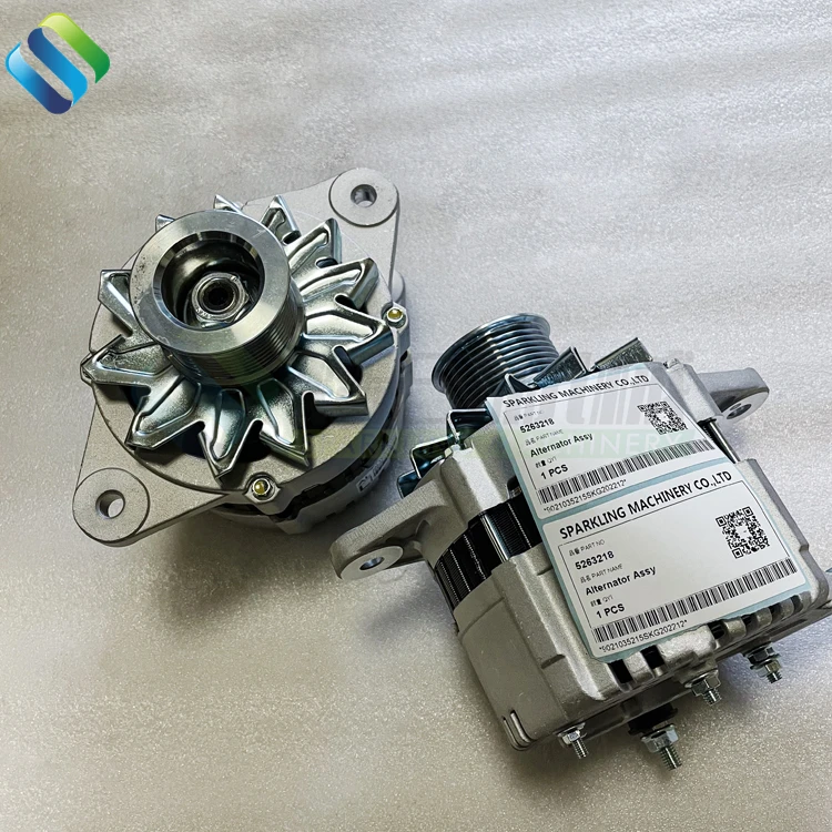 รถขุด 5263218 R220LC-7 RD210-7 เครื่องจักรอะไหล่เครื่องกำเนิดไฟฟ้ากระแสสลับ 5263218