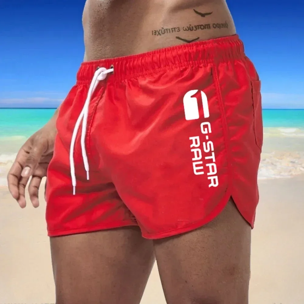 Pantaloni da spiaggia di lusso da uomo nuovi estivi abbigliamento quick dry gym jogging pantaloncini sexy vacation costume da bagno casual