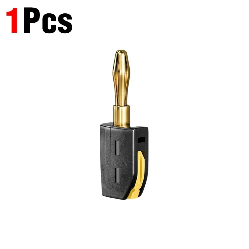 1-6PCS Tragbare 32A 4mm Bananen Stecker Solderless Quick Connect Hohe Strom Vergoldete Anschlüsse audio Kupfer Lautsprecher Verstärker