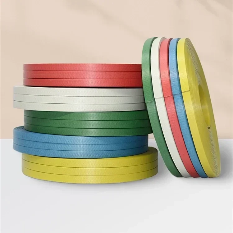 Logistics Transportation Outer Box Manual Binding Packaging Rope Basket Weaving Material Red PP Hot Melt Plastic Packing Tape