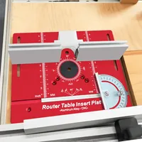 Woodworking Flip Plate and Router Lift Kit with Metric & Inch  for 65mm Diameter Motors - Aluminum Alloy Router Table Inset