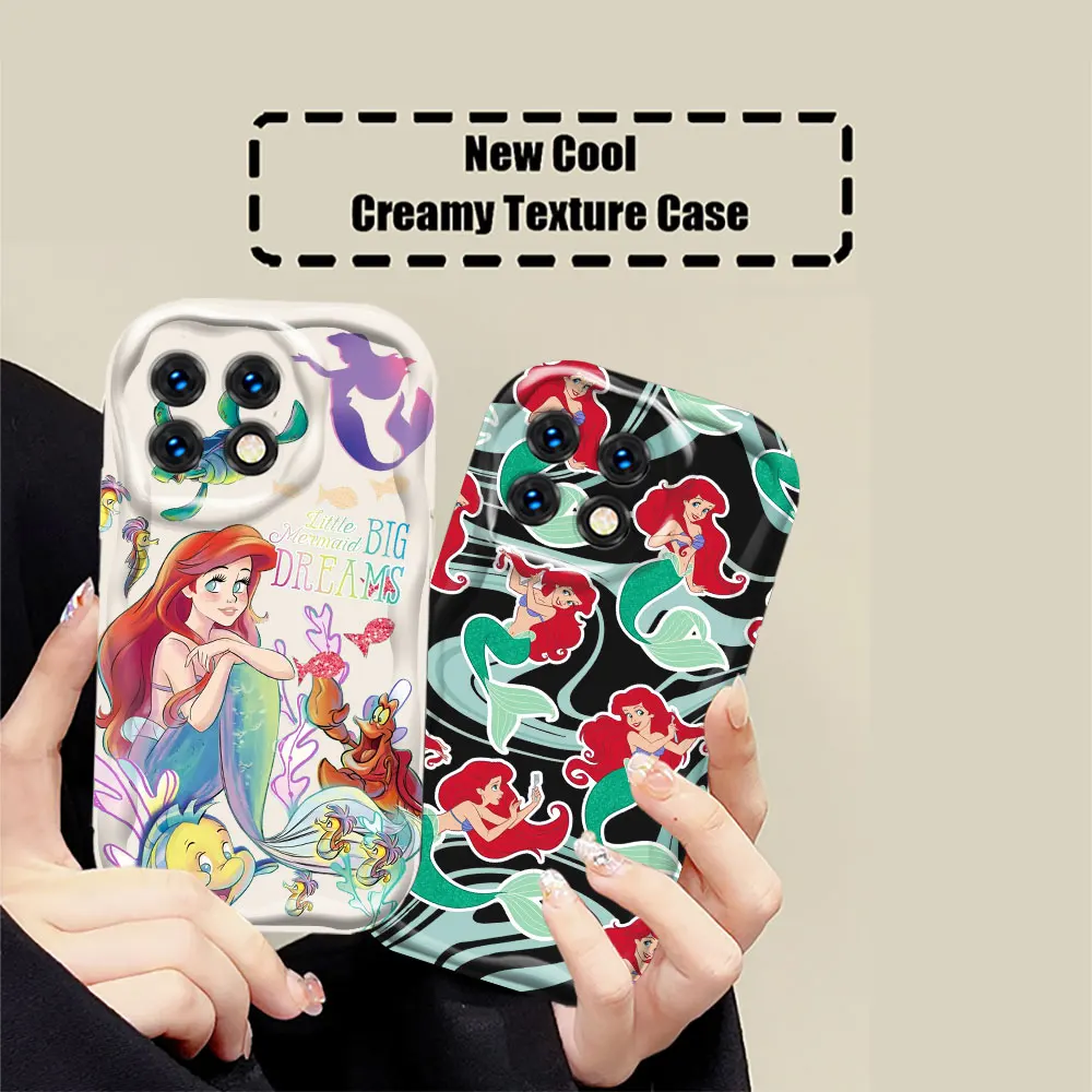 The Little Mermaid Ariel Phone Case For Infinix NOTE HOT 40 30 PRO 40I 30I 20 20I 12 9 PLAY Tecno Camon Spark 30 20 Wave Cover