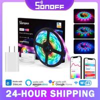 SONOFF L3 Pro 5M WiFi Smart LED Strip Light Flexible RGB Light Decoration LED Lamp Tape Smart Home Via Ewelink Alexa Google Home