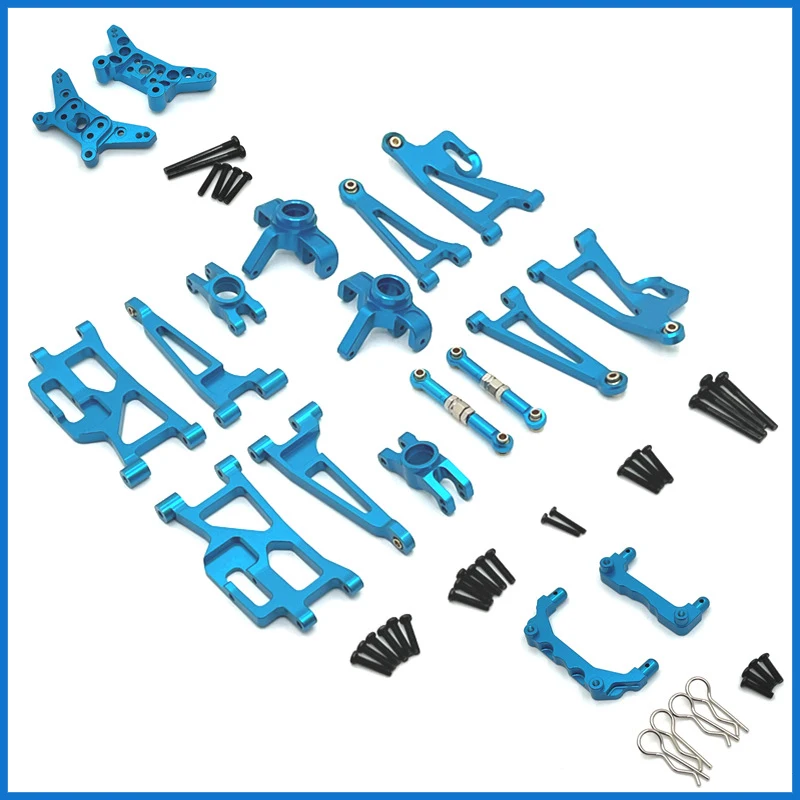 MJX1/14 14209 14210 Remote Control Car Parts Metal Upgrade Wearing Parts Set Swing Arm Bracket Steering Cup