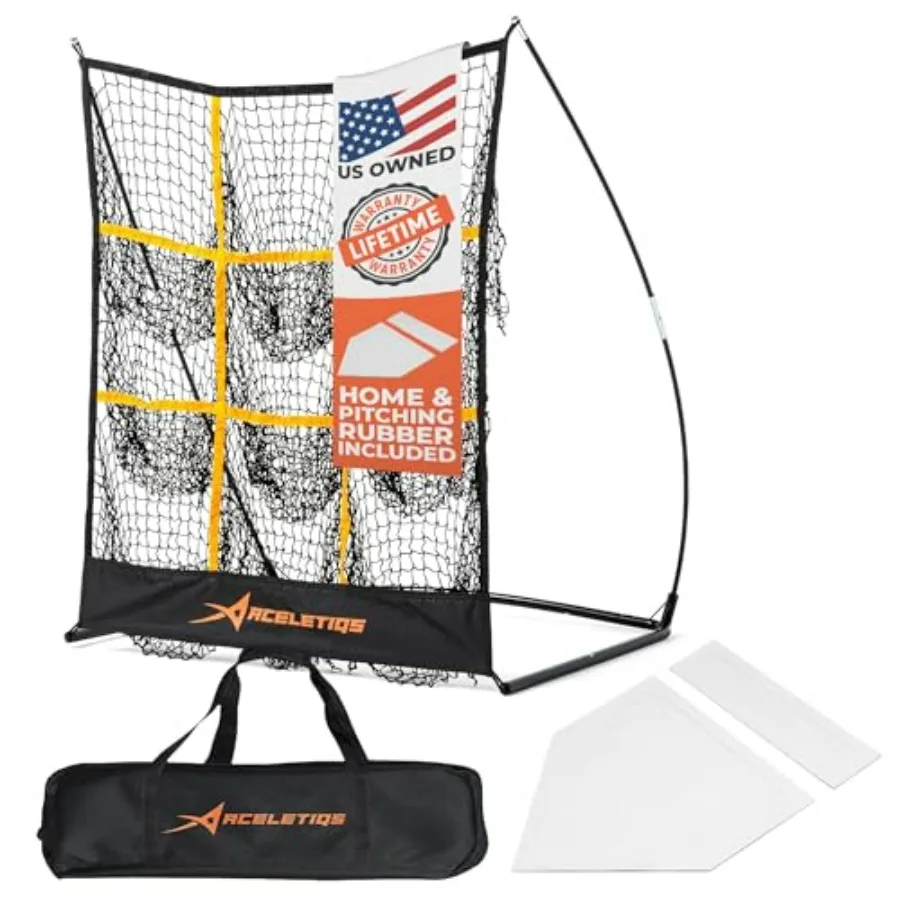 

Baseball Pitching Targets for Training Indoor Outdoor Practice with Durable Foam Material in Black and Orange Color for Improve