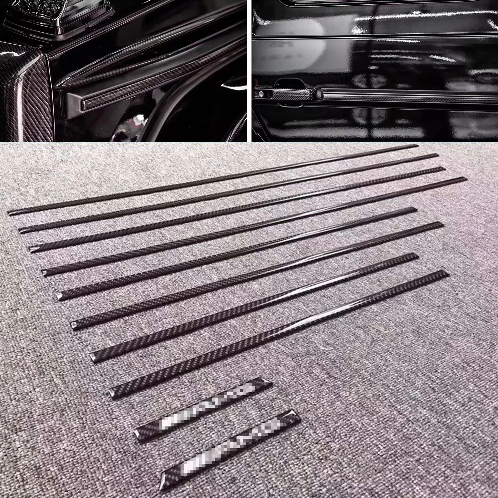 

Carbon Fiber Side Molding Trim Sticker For Mercedes G Class W463 G63 G65 G500