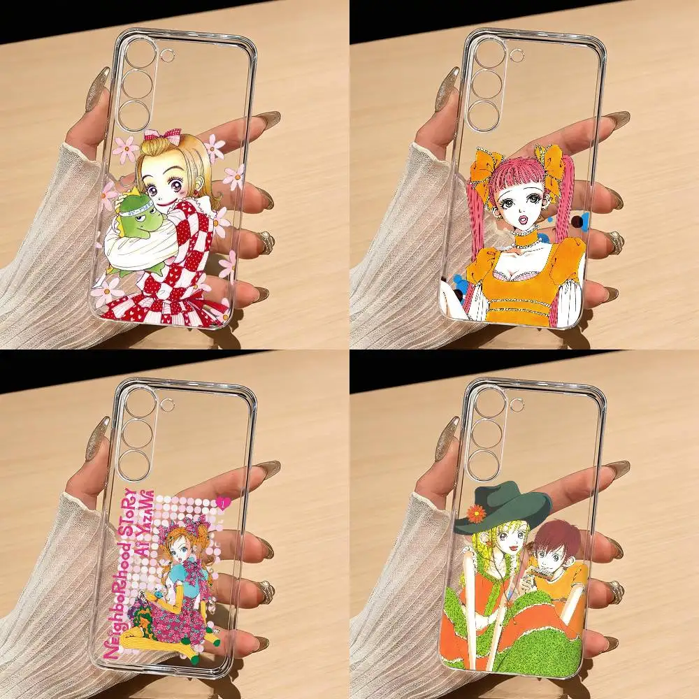 H-Happy Berry Cartoon K-Kouda Mikako Phone Case For Samsung S25,S24,S21,S22,S23,S30,Ultra,S20,Plus,Fe,Lite Transparent Cover