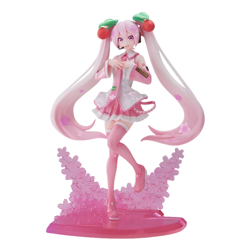 Genuine Hatsune Miku Anime Figure Cherry Blossoms 2023 Action Figure Toys for Boys Kids Gift Collectible Model Ornaments