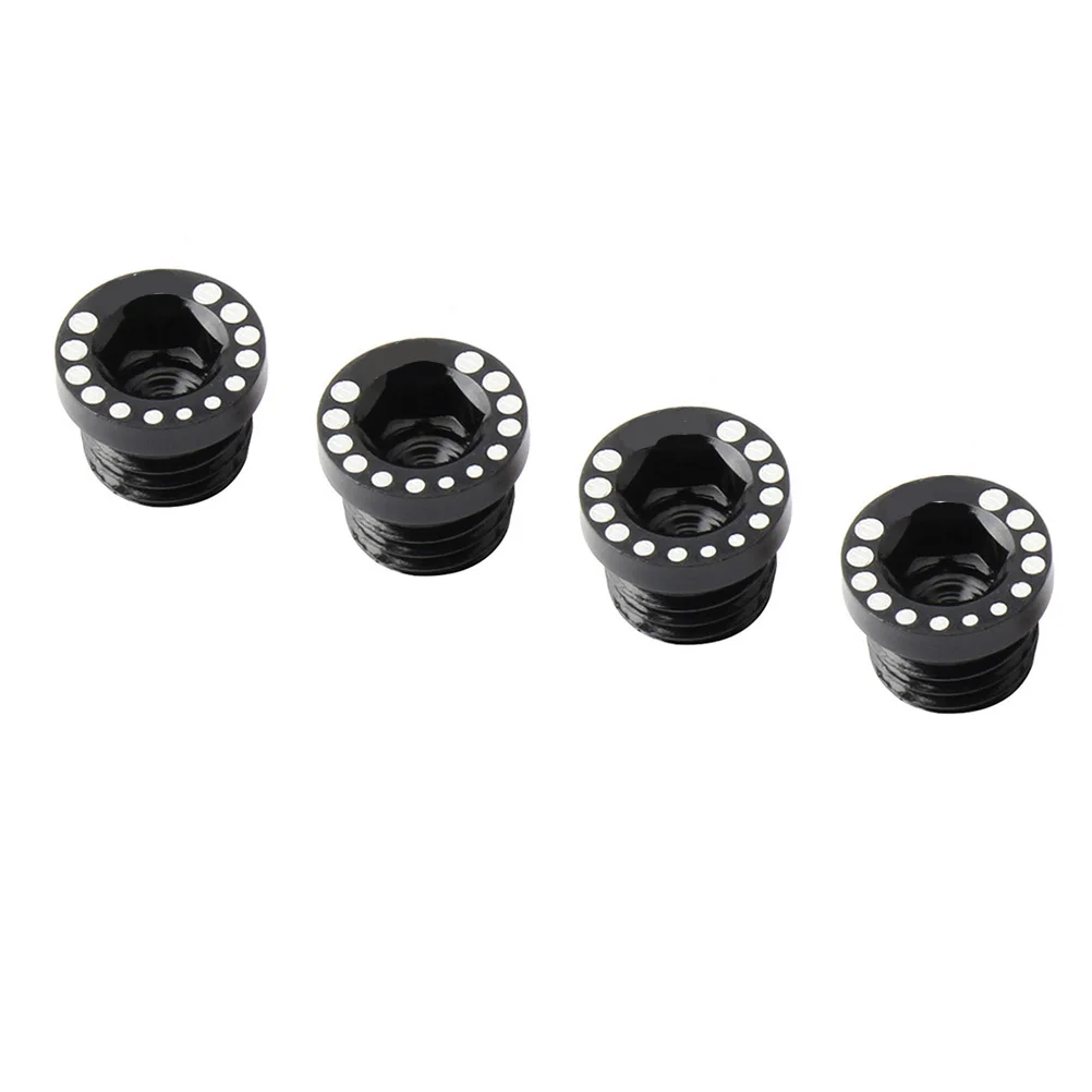 

4Pcs Aluminum Alloy Screw Bolt Hole Road Bike Anti-Dust High Strength Lightweight Easy Install Brake Screw
