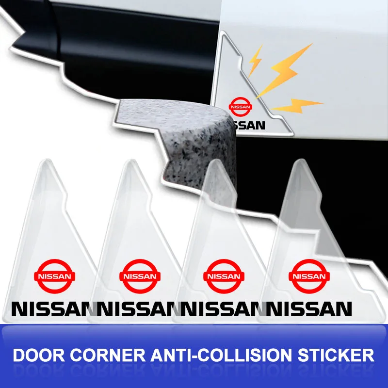Car Door Handle Bowl Protection Stickers Transparent Anti-Collision Strip for Nissan Qashqai X J10 Trail Tiida Juke Teana Pulsar