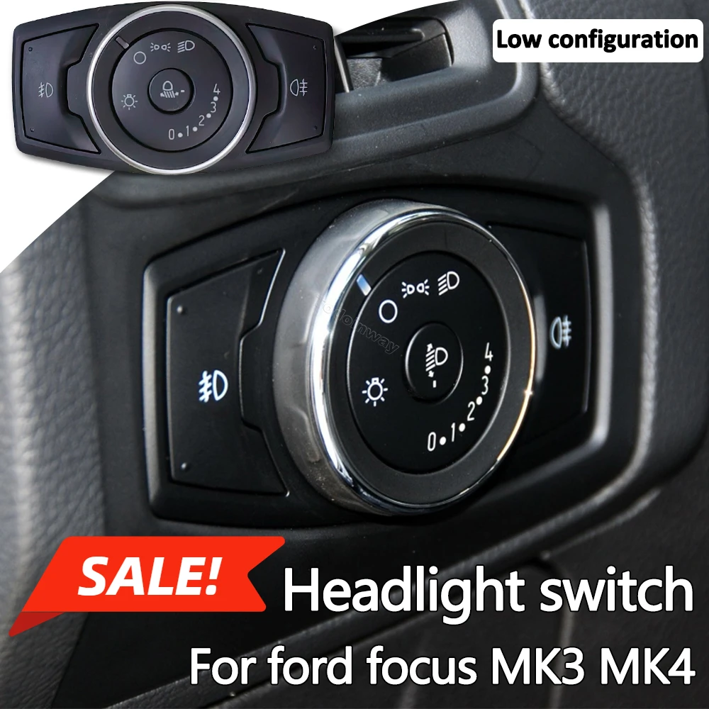 

Car headlight switch dashboard fog light control button for Ford Focus 3 4 MK3 MK4 2004 Kuga EcoSport 2018 modify accessories