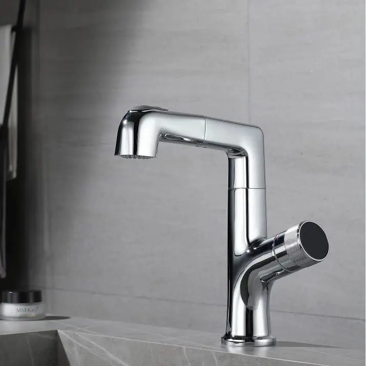 Bathroom Chrome Washbasin Digital Temperature Control Basin Faucets Balcony Bathroom Cabinet Sink Metal Taps Hot and Cold Mixing