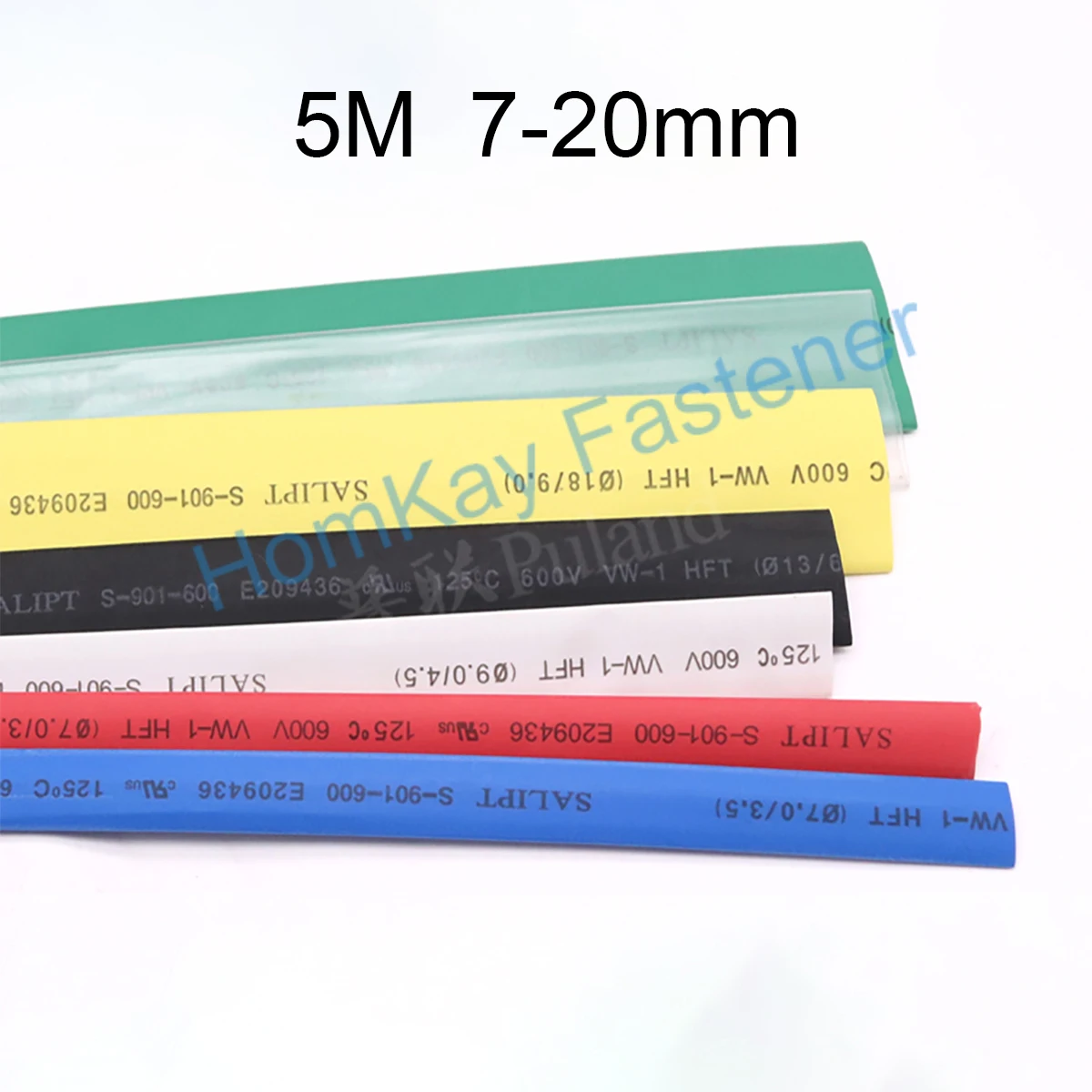 

5M 7-20mm Waterproof Heat Shrink Tube Data Line Thicken Insulating Sleeve Universal Wire Protection Heat-shrinkable Sleeve