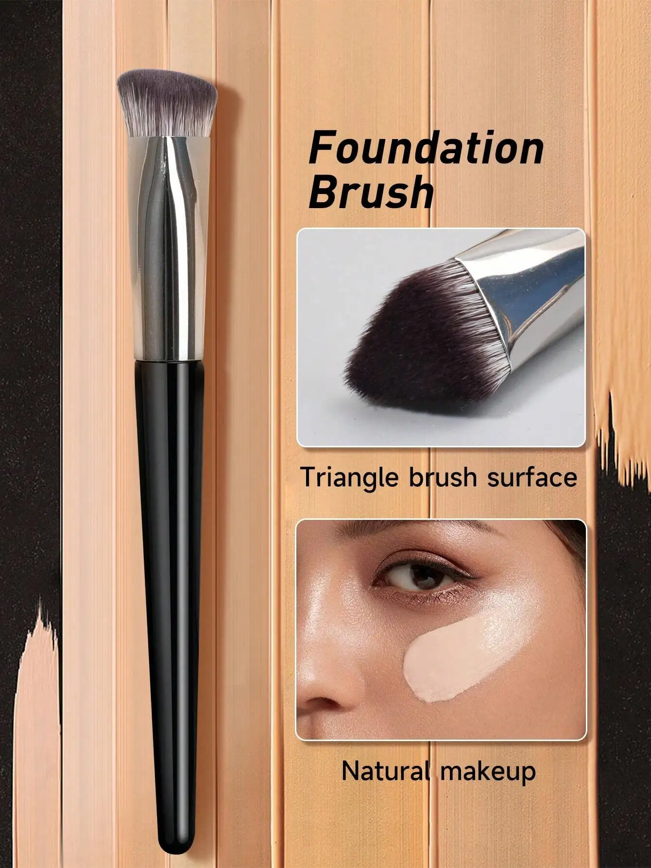 

Makeup Tools Soft Brush, 1pc Big Size Gem Green Brush For Concealer, Detail Brush, BB Cream Brush, Isolation Brush, Cover Dark Circles, Eye Bags, Acne Marks, Freckles, Lightweight And Portable Makeup Brush, Suitable For Home And Travel,Foundation Brush,Co