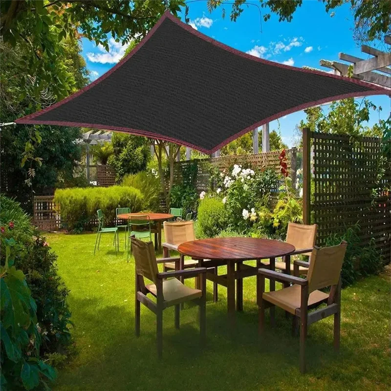 

AB33-Black 95 Anti-UV Sunshade Net Gazebo Shelter Outdoor Pergola Canopy Sun Cover Agriculture Greenhouse Sunshade Net