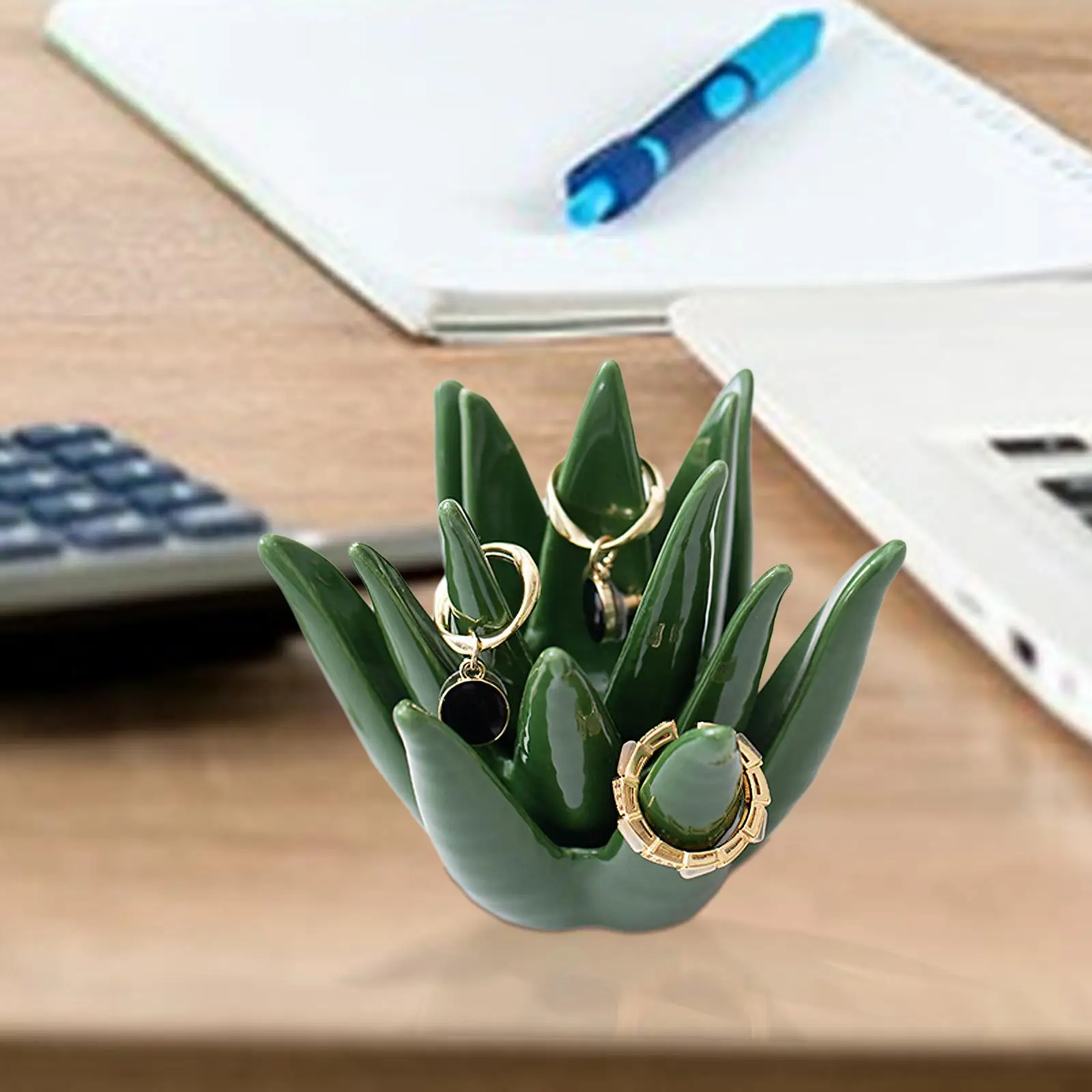 

- Держатель для колец Aloe, блюдо для колец, витрина, подставка для помолвки, держатель для ювелирных изделий,