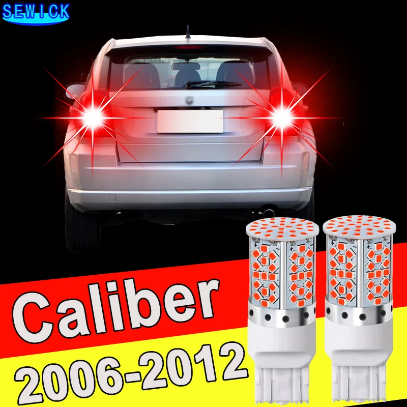 2 uds LED para Dodge Caliber 2006 2007 2008 2009 2010 2011 2012 accesorios de bombilla de luz de freno