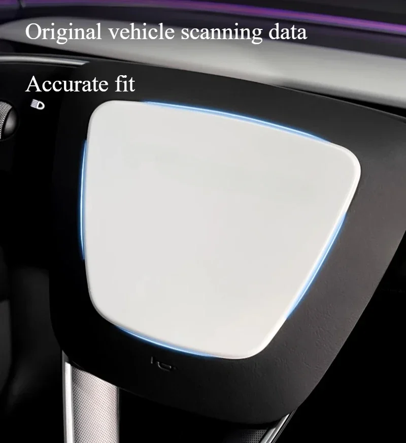 Für Tesla Model 3 Highland 2025 Auto-Zubehör Lenkrad-Aufkleber Dekorative Schutzabdeckung Lenkrad-Aufkleber – Detail 3