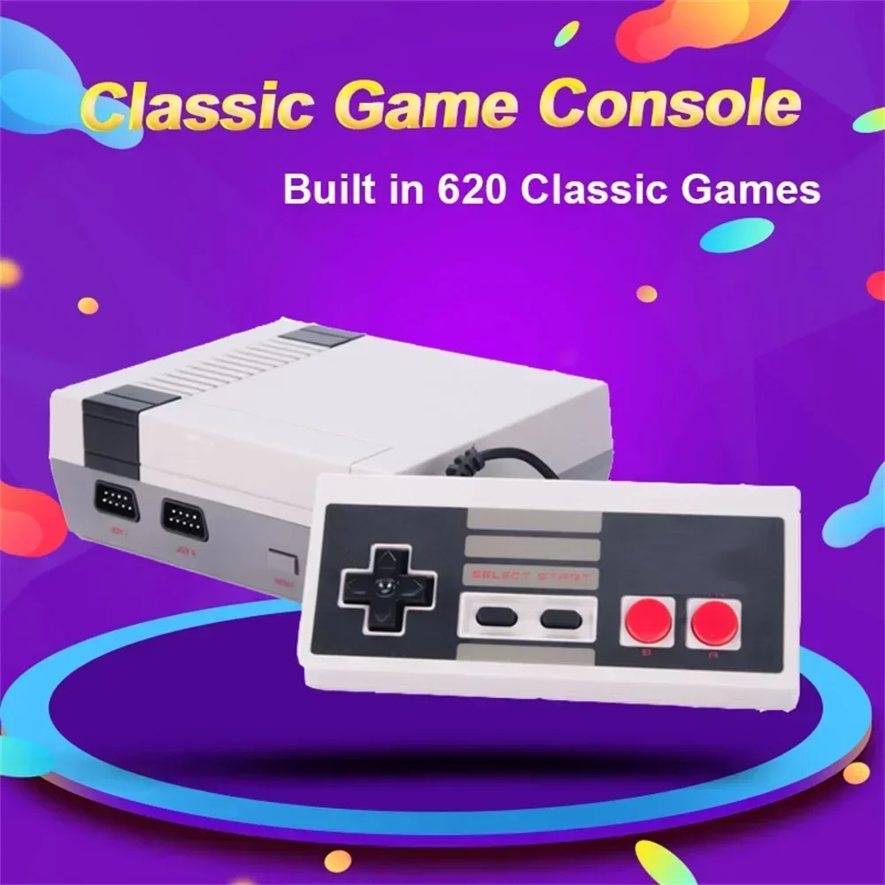 Portable Retro Video Game Console Mini Console Retro With 620 Classic Handheld Gaming Player AV Output Video Game Console Toy