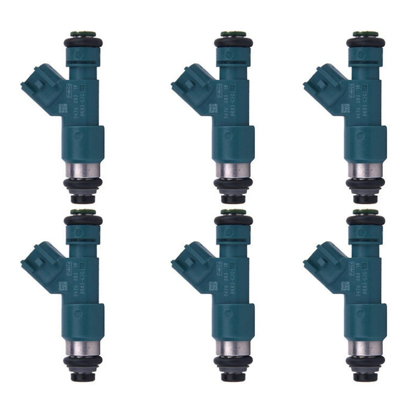 6 PCS Injector Nozzle 30777501 6G9N-AB LR001982 for LAND ROVER&VOLVO LR2 / S80 / V70 / XC60 / XC70 / XC90 3.2L L6