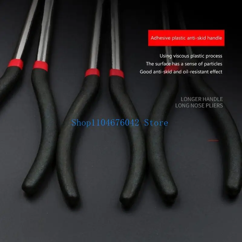 

5asd 11" Long Needle Nose Pliers Straight 45, 25-Degree Long Reach Pliers