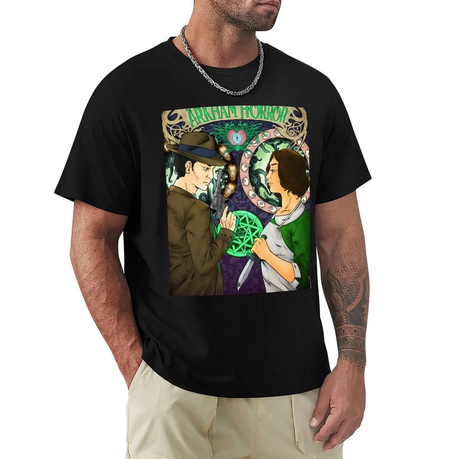 Camiseta Arkham Horror Tribute, camiseta deportiva de alta elasticidad