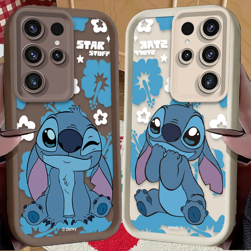 ديزني الكرتون غرزة الحال بالنسبة لسامسونج غالاكسي S24 S25 S23 الترا S22 S21 زائد FE A36 A56 A26 A16 A06 A15 A25 A35 A55 5G غطاء