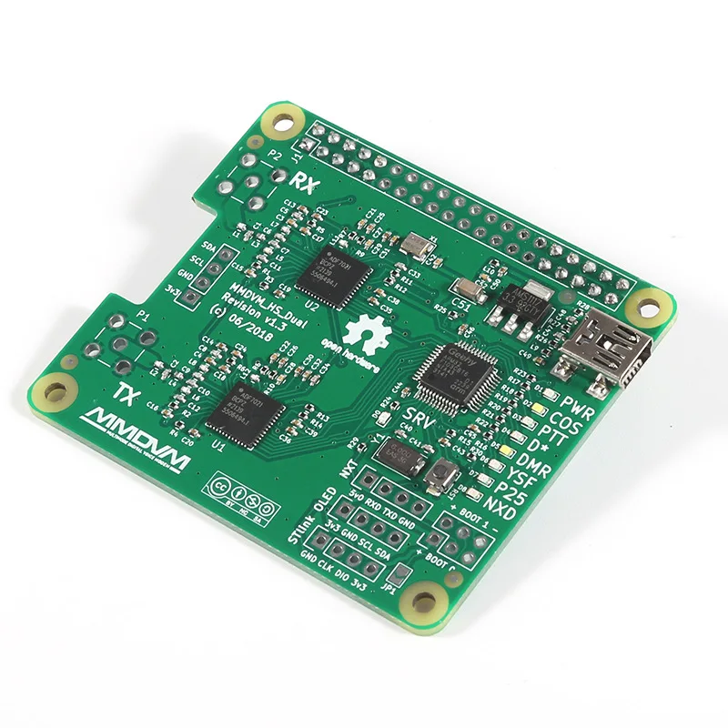 MMDVM Duplex Hotspot Board  Support DMR P25 D Star Mini Relay Module Support UHF VHF for Raspberry Pi