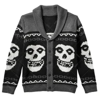 Fall/Winter Y2K Portrait Printed Harajuku Sweater Fashion Men and Women Long Sleeves Coat Warm Gothic Ghost Pattern Sweaters