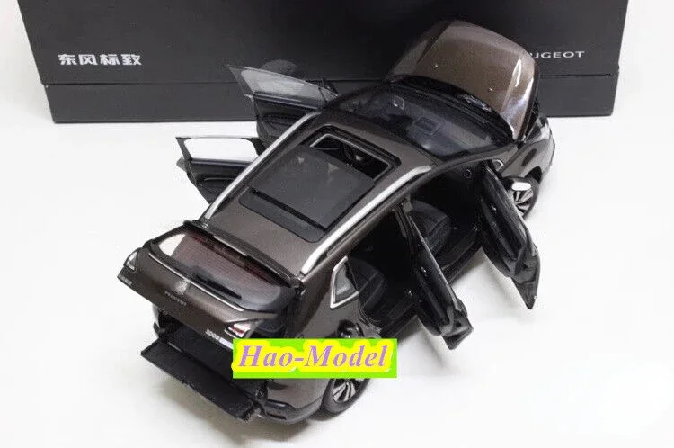 1:18 For Peugeot 3008 SUV Model Car Diecast Metal Kids Toys Boys Birthday Gifts Hobby Display Collection Ornaments Brown