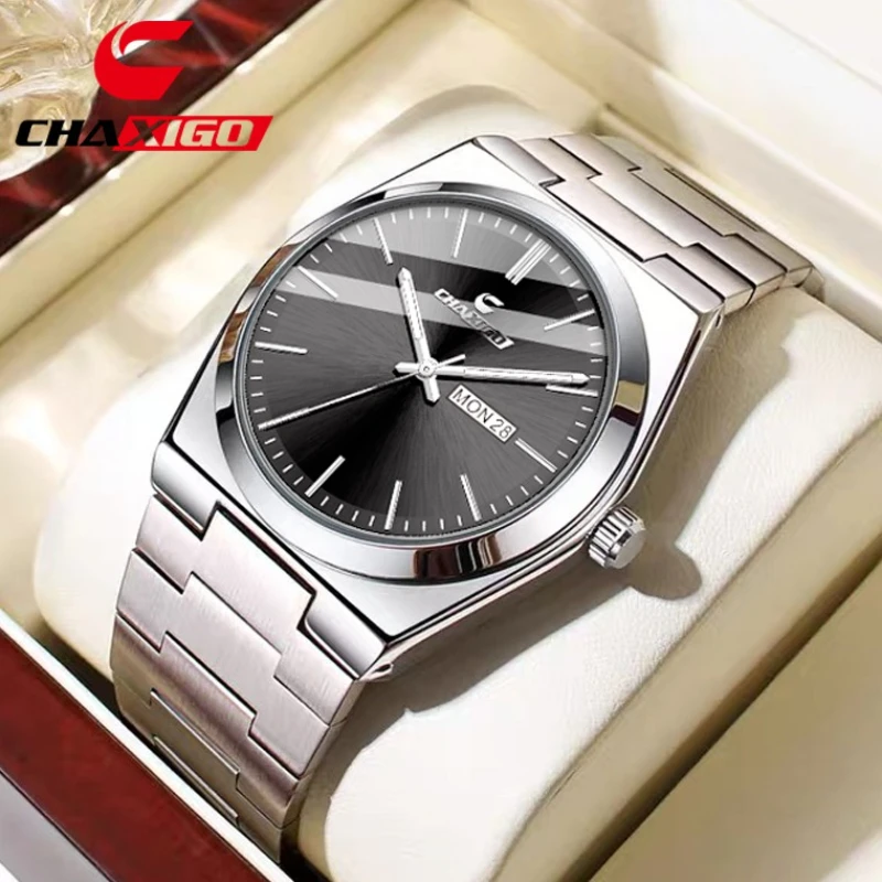 

CHAXIGO Luxury Watch 7553 Fashion Business Men's Watch Waterproof Luminous Quartz Watch Watches for Men Часымеханические Муж