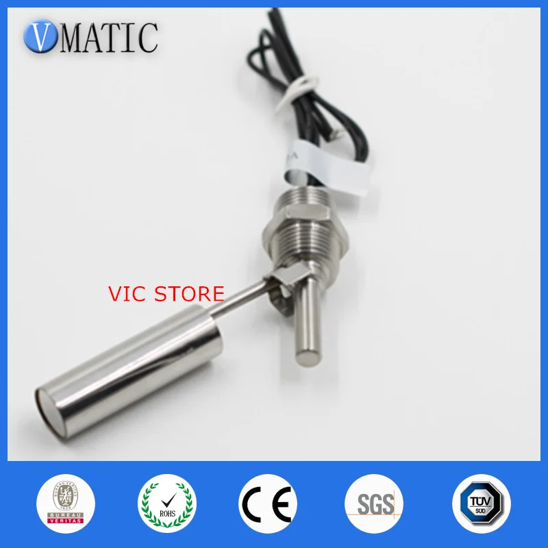 

Free Shipping Stainless Steel Sensor VCL12 90 Degrees Side Mounted Float Valve Level Switch