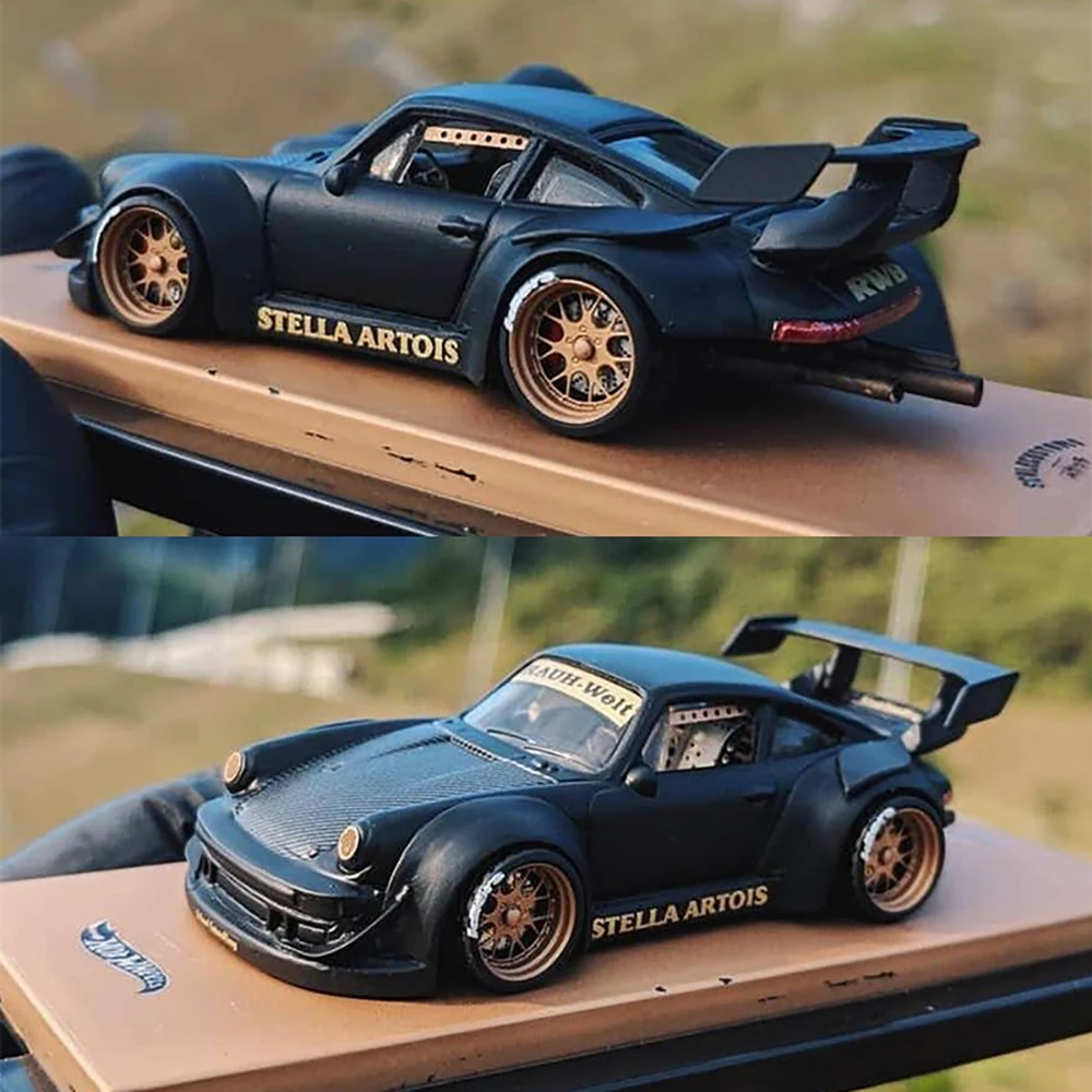 كارلومو 1/64 D-Class نموذج سيارة سبيكة عجلات مع المطاط الإطارات قرص فرامل الجمعية الحافات تجديد أجزاء لنموذج مركبة 4 قطعة مجموعة #6