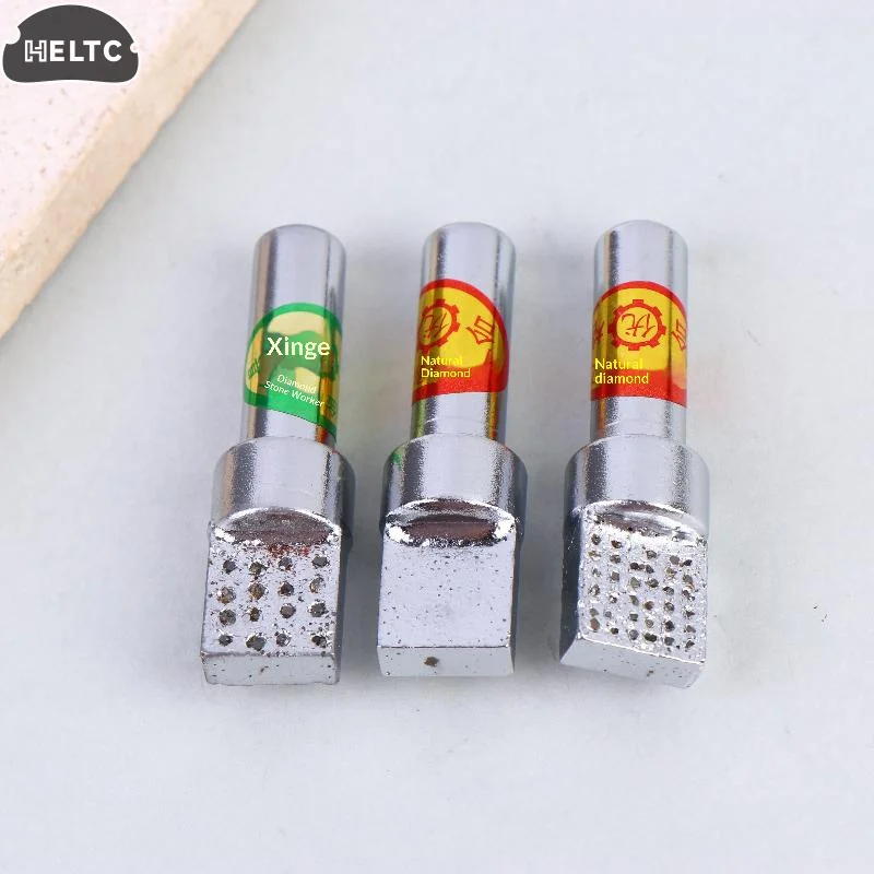 1PCS Silver Diamond Professional Grinding Wheel Dresser Square Head Stone Dresser Pen Knife Abrasive Grinder Repair Tool