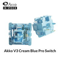 Akko V3 Pro Cream Blue Switch 5 Pin 45gf Tactile Switch With Dustproof Stem Compatible with MX Mechanical Keyboard (45 pcs)