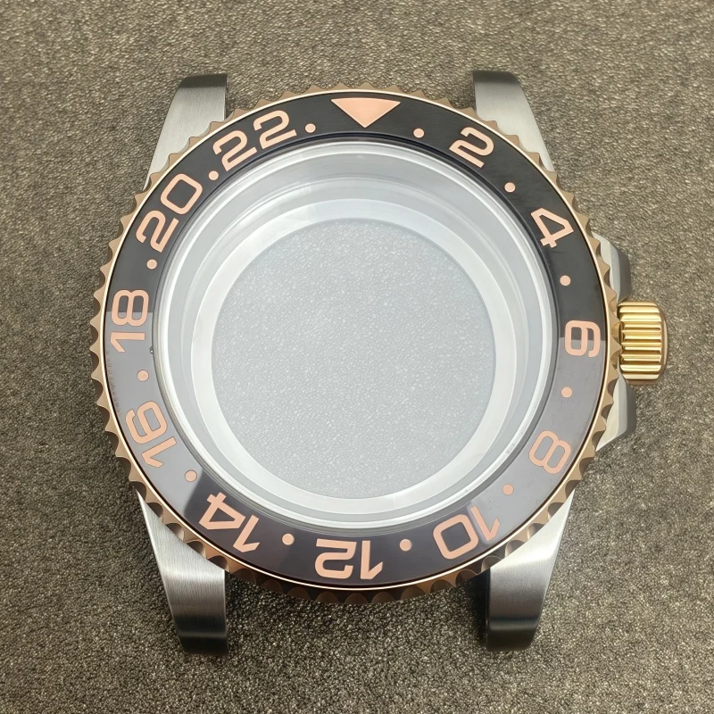 لعلبة NH35 حافظة من الفولاذ المقاوم للصدأ زجاج الياقوت المناسب لملحقات تعديل ساعة الحركة NH34/36