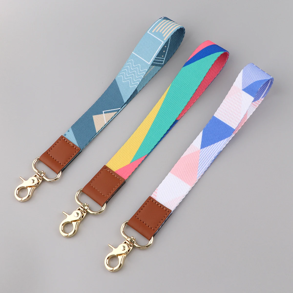 Minimalist Series Short Lanyards Keychain Simple Style Neck Strap Phone Buttons ID Card Holder Lanyard for Keys DIY Hanging Rope