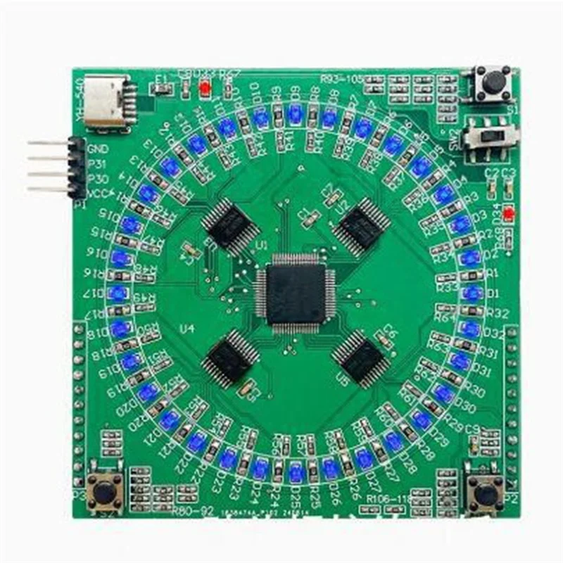 

CQMF-LQFP64 SMD Soldering Practice Board Kit Soldering Introductory Training To Improve The STC8 Typec Port