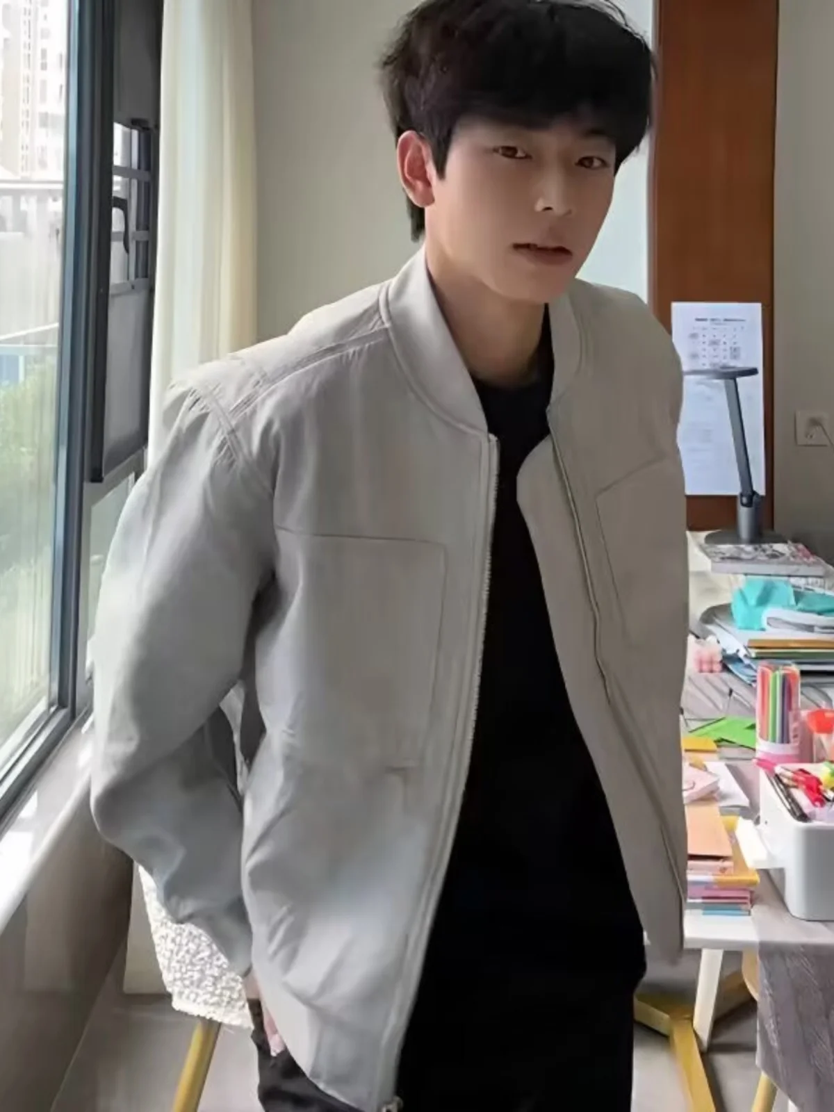 

American Retro ort Cleanfit Baseball Jaet Men's Spring Autumn Trendy High-End Workwear oulder Clip Jaet